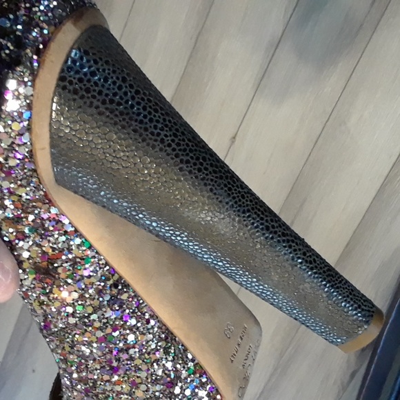 Jimmy Choo multicolor glitter platform shoes size 9 or 39 EU - Picture 5 of 8